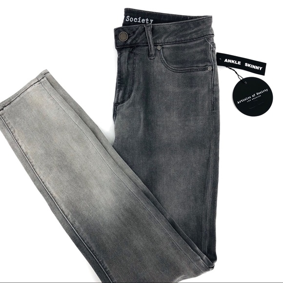 Articles Of Society Denim - NWT Articles of Society Gray Skinny Ankle Jeans Size 27 Waist Rise 9"